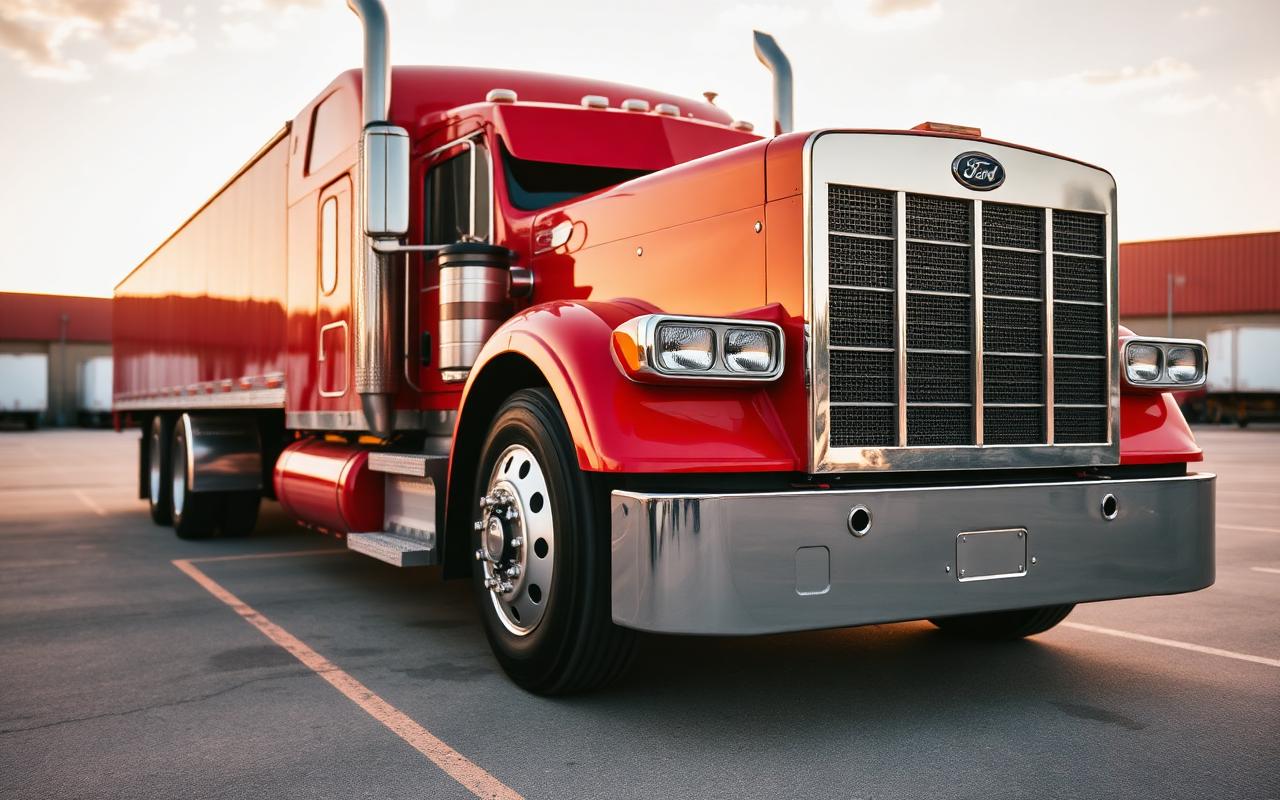 Tractor + Trailer parking space at Truckers Lot Shop